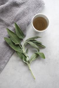Sage tea for sore throat